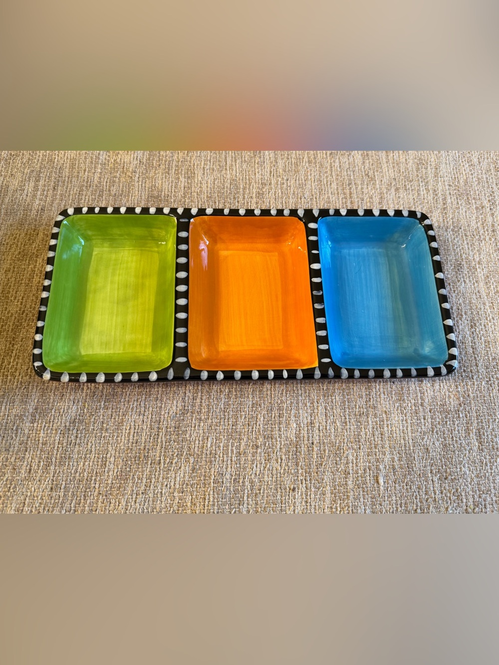 Gibson Pueblo Springs 3-Section Serving Dish